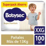 Pañales De Bebé Babysec Super Premium 100 Un Talla Xxg