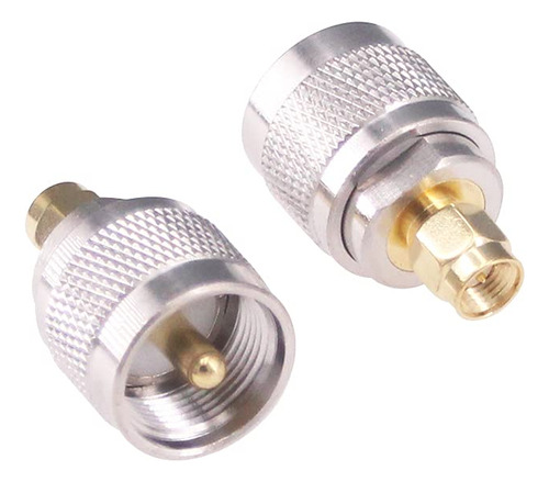 Rfaha 2pcs Sma Macho A Pl259 Uhf Macho Conector Coaxial Adap