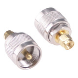 Rfaha 2pcs Sma Macho A Pl259 Uhf Macho Conector Coaxial Adap