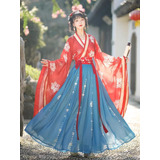 Conjunto Vestido Hanfu Original Miss China No Kimono