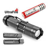 Linterna Led Ultrafire Recargable Xml-t6 Mini Zoom Efectos