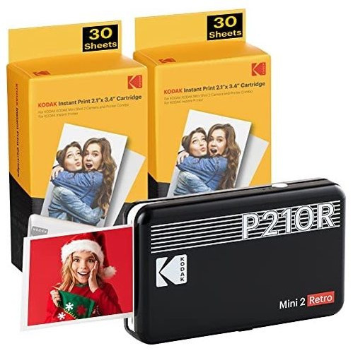 Impresora De Fotos Kodak Mini 2 Retro Incluye 60 Hojas -ngo