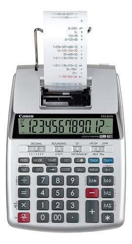 Calculadora De Impresión Canon P23-dhv-3, Plateado