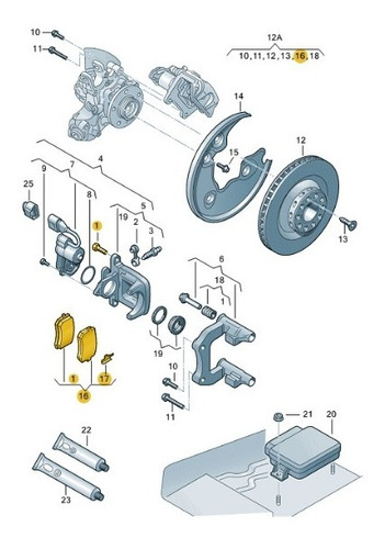 Juego De Pastillas De Frenos Traseras Original Audi A4-a5-q5 Foto 7