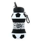 Botella Termo Footy Pelota Futbol Silicona Termica Plegable