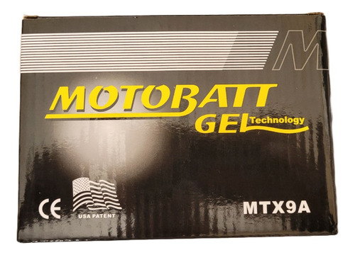 Bateria Para Moto Motobatt Gel 12v 9ah (yuasa Ytx9-bs) Mtx9a