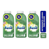 3pack Rinso Detergente Líquido Para Diluir 500ml