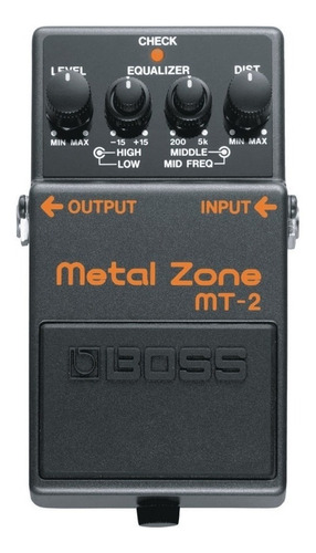 Pedal Boss Distorção Mt-2 Metal Zone Distortion P/ Guitarra