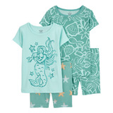 Pijama De 4 Piezas De Sirena Para Bebé 1q515110 | Carters ®