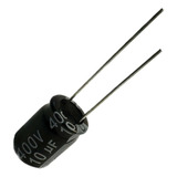 25 Pçs - Capacitor Eletrolitico 10x400v - 10uf X 400v