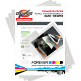 Papel Transfer Telas Oscuras A4 Inkjet X 20 Hojas