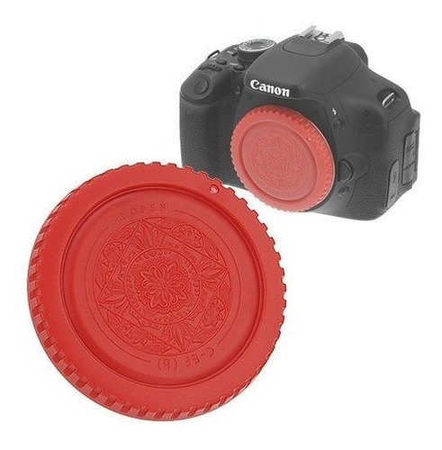 Fotodiox Designer Body Cap Para Canon Eos (rojo)