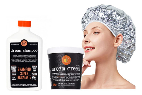 Lola Dream Cream Máscara 200 Ml Y Shampoo Reparador + Gorro