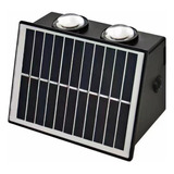 Lampara Aplique Bidireccional Bifocal De Pared 4 Led Solar