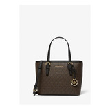 Bolsa Michael Kors Jet Set Travel Tote Bag -cor Marrom/preto