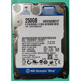 Disco Duro Wd Scorpio Blue Wd2500bevt De 250gb Para Piezas