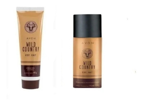 Wild Country Crema Afeitarse Deo Corporal Masculina Set X 2