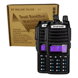 Kit 2 Rádio Comunicador Baofeng Uv-82 Dual Band Rádio Fm