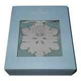 Ornamento Navideño Copo De Nieve Blanco Navidad Wedgwood +++