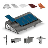 Kit Estrutura Suporte 5 Placas Solar Viga Metálica 6,60m