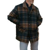 Chaqueta Suelta De Cuadros Abrigos For Hombre