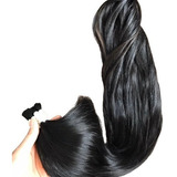 Cabelo Humano Para Mega Hair 50/55cm Liso Ondulado - 50g