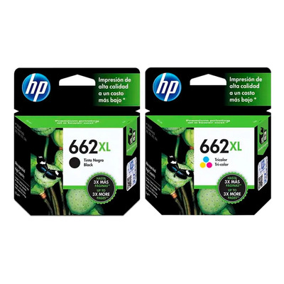 Kit Cartucho Hp 662xl Colorido + Preto | Frete grátis
