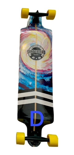 Longboard Skate Rebaixado 41 Drop Down Maple Modelo D