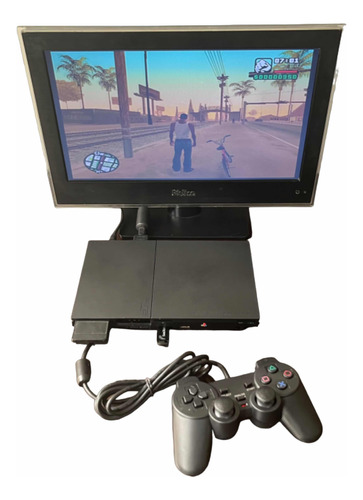 Playstation 2 Slim - Sem Leitor - Ps2 Muitos Jogos Completo