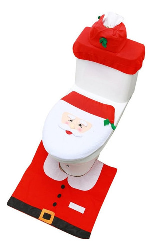 Set Fundas Baño Decoracion Viejito Pascuero Cosas De Navidad