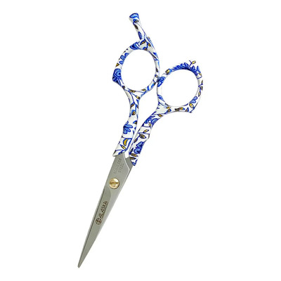Tijera De Corte Profesional Micro Dentada Tattoo Azul Color Azul Claro | Meses sin interés