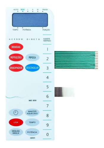 Membrana Micro-ondas Compatível Com Electrolux Me 850 Me850