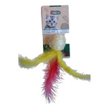 Juguete Pelota De Sisal Pluma Para Gato Sisalito N°2 Zootec