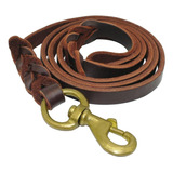 Correa De Cuero Para Perros Medianos Y Grandes 210x12mm