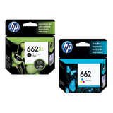 Kit 2 Cartucho Hp ( 1 662xl Preto + 1 662 Color ) Originais