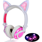 Auriculares Headphones Con Cable Limson Orejas De Gato Led