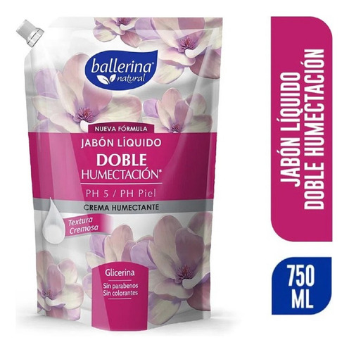 Jabon Liquido Ballerina Crema Humectante 750 Ml Doypack