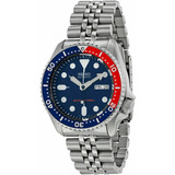 Relógio Masculino Seiko Skx009k Automatic Divers 200m, Cor De Fundo, Azul Escuro