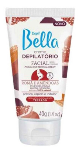 Creme Depilatório Facial Depil Bella Romã E Amêndoas 40g