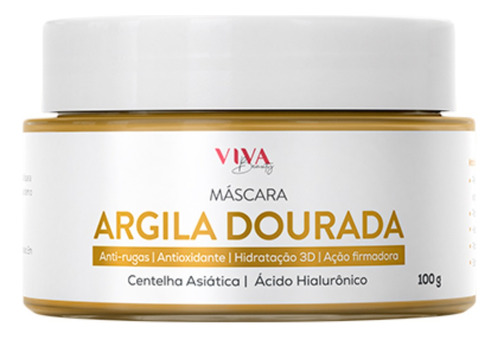 Viva beauty - Máscara De Argila Dourara Skin Care