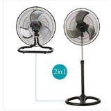 Ventilador 18 De Pedestal Industrial 2 En 1 Negro Mytek