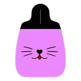 Lixeira Lixinho Carro Gato Rosa Lingua Fofo 1