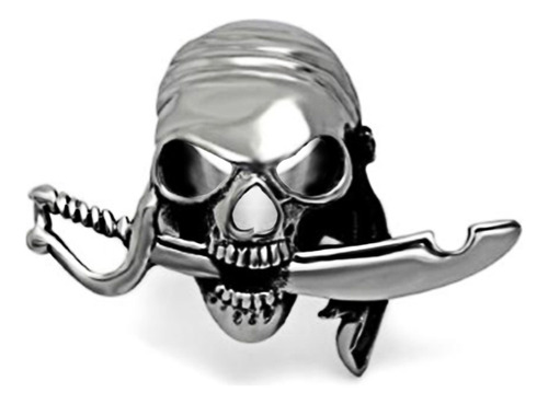 Anillo Calavera Pirata Espada Acero Quirurgico 316l 