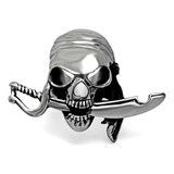 Anillo Calavera Pirata Espada Acero Quirurgico 316l 