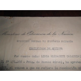 Antiguo Documento Timbrado Ley Sellos 1954 Mutto Educacion