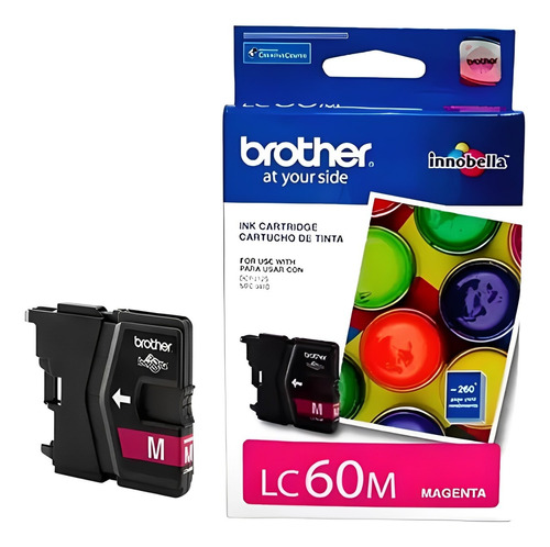 Cartucho De Tinta Lc60 Mag Brother Mfc-j265w Original Venc.