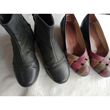 Lote De Botas Y Zapatos Calados 36