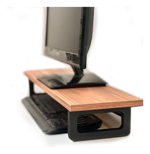 Suporte Base Para Monitor Home Office Escritorio Freijó