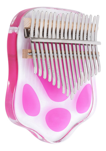 Finger Piano Thumb Kalimba, 17 Teclas, Acrílico, Portátil