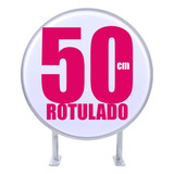 Caja De Luz Circular 50cm Con Tu Logo